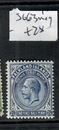 FALKLAND ISLANDS KGV  2 1/2D    SG63       VFU   PPO703H