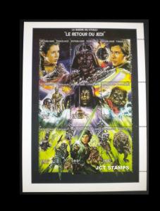 MALI. MNH. 1997 Star Wars Motion Picture Sheetlets, Cplt Set.