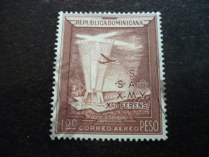 Stamps - Dominican Republic - Scott# C86 - Used Part Set of 1 Stamp