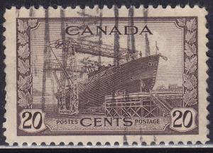 Canada 260 King George VI War Issue, Corvette 1942