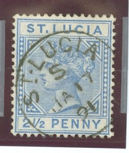 St. Lucia #31a var  Single