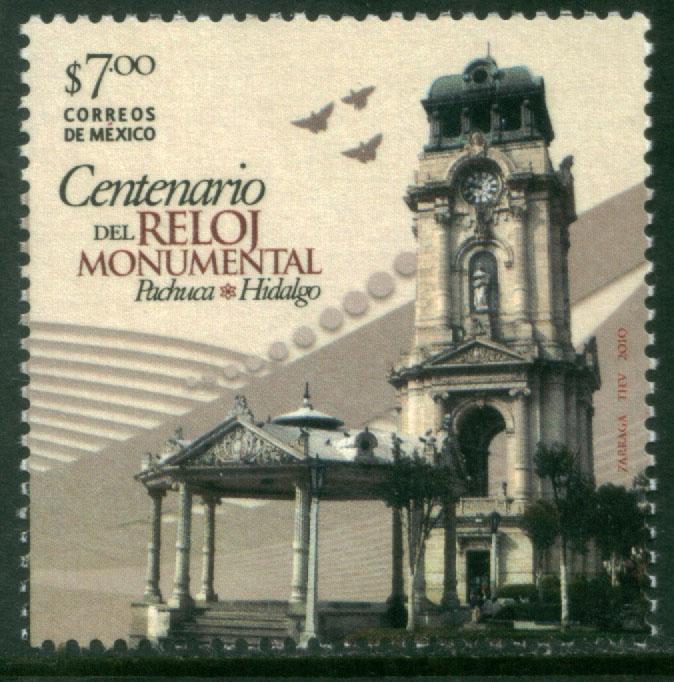 MEXICO 2719, CENTENARY OF THE MONUMENTAL CLOCK OF PACHUCA. MINT, NH. F-VF.