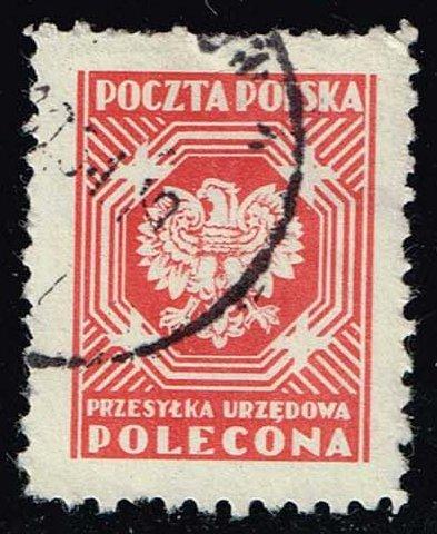 Poland #O28 Polish Eagle; Used (0.25)