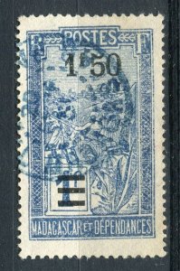 FRENCH COLONIES; MADAGASCAR early 1920s pictorial issue used 1.50F. POSTMARK