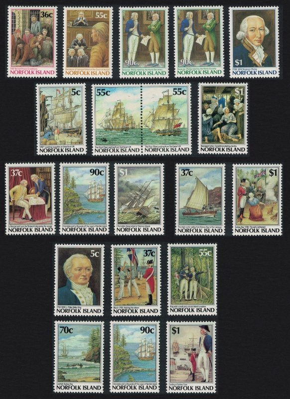 Norfolk Bicentenary Collection 20v 1986 MNH SG#396=443