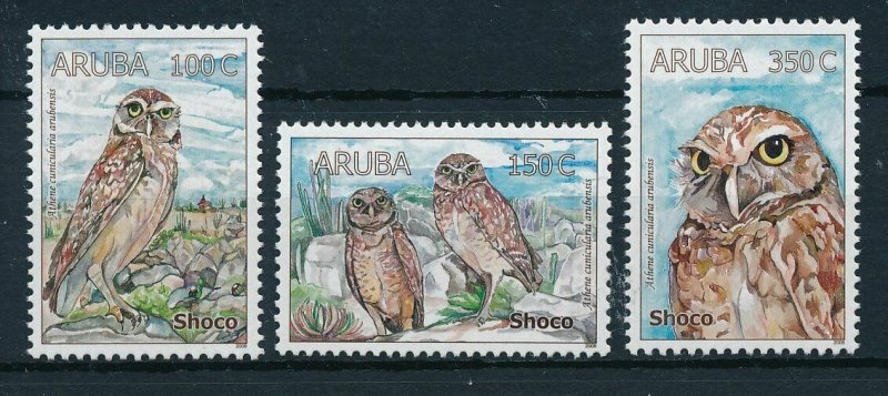 [AR400] Aruba 2008 Birds owls  MNH