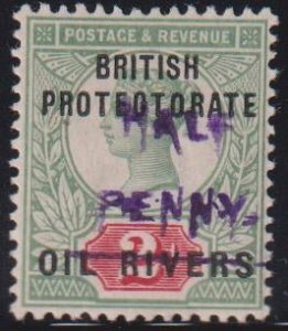 British Area N- Z - Niger Coast #14 (SG29) MintNH XF