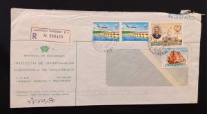 DM)1970, MOZAMBIQUE, LETTER CIRCULATED IN MOZAMBIQUE, WITH AIR MAIL STAMPS