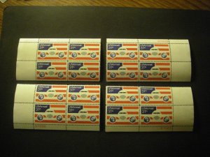 Scott C90, 31c Plane & Flag, PB4 #37002 x 4 Matched Set, MNH Airmail Beauties