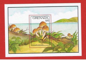 Grenada #1998 MNH OG  Mushroom Souvenir Sheet   Free S/H