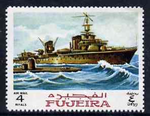 Fujeira 1968 Destroyer & Submarine 4R from Ships perf...