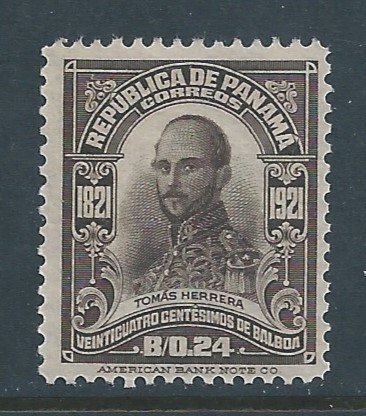 Panama #230 NH 24c Tomas Herrera - Independence Cent.