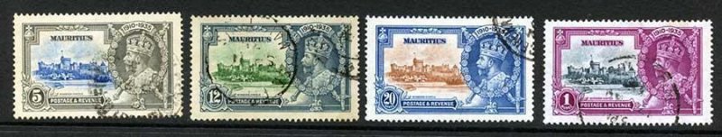 Mauritius SG245/48 1935 Silver Jubilee Set Used 