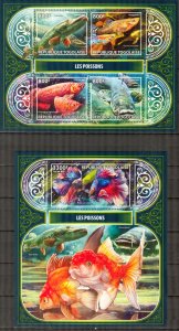 Togo 2017 Marine Life Fishes I sheet + S/S MNH