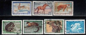 Russia #2213-19 ~ Cplt Set of 7 ~ Birds, Mammals ~ CTO, MX & Hinge Use (1959-60)