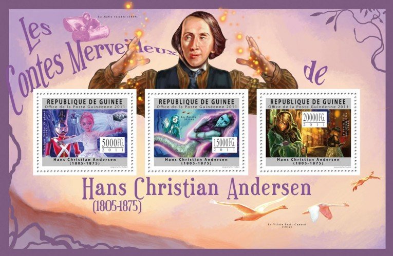 GUINEA 2011 SHEET HANS CHRISTIAN ANDERSEN FAIRY TALES CONTES CUENTOSgu11632a