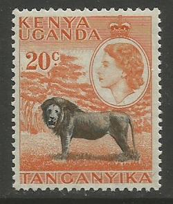 KENYA,UGANDA,TANZANIA  #107  MNH  (1954) C.V. $1.00