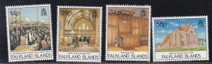 Falkland Islands # 554-557, Christ Church Centennial, NH, 1/2 Cat.