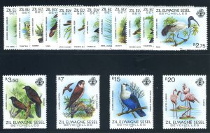 Seychelles - Zil Elwagne Sesel 1983 Birds set complete MNH. SG 53-68. Sc 50-65.