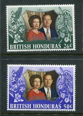 British Honduras #306-7 MNH - penny auction