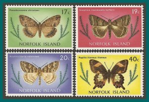 Norfolk Island 1977 Butterflies Moths 3, MNH between #209-214,SG187-SG192