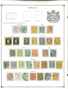 Romania 1862-1940 M & U Hinged on Scott International Pages