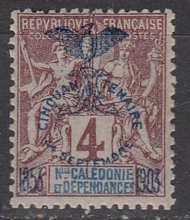 New Caledonia 68 Y&T 69 MH Fine 1903 SCV $7.50