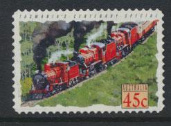 Australia SG 1411  Used  -Trains self adhesive 