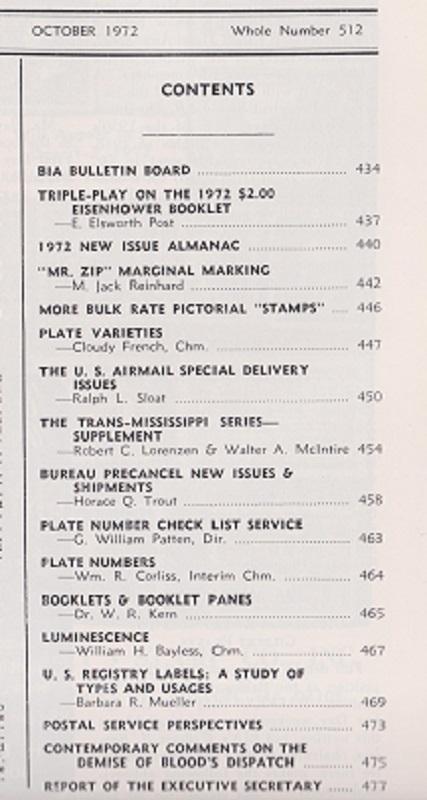 The United States Specialist:  Volume 43, No. 10 - October 1972