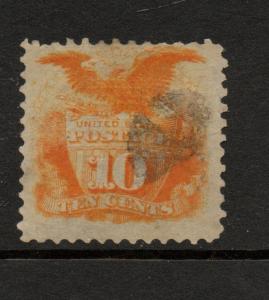 #116 Used light black fancy cancel 