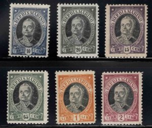 San Marino Scott 97-102 MH* stamp set