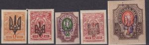 Ukraine Fancy Trident Overprints (A18511)