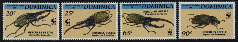 Dominica 1647-50 MNH Insects, Beetles