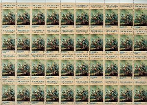 NICARAGUA MILITARY #978-984...CPLT  SHEETS of 40...MNH...$70.00