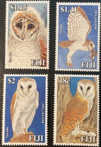 2006 FIJI. Fiji Owls.  Complete Series 4 Stamps. SG #1303/6 MNH-
