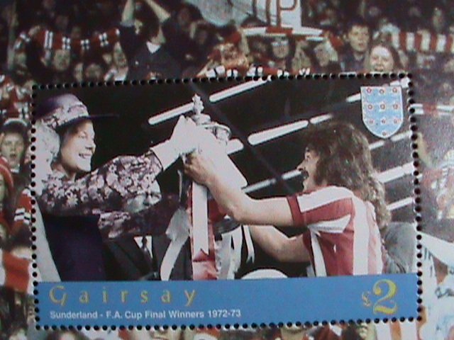 GAIRSAY STAMP-1972-SUNDERLAND-F.A. CUP FINAL WINNERS -RARE-MNH S/S-VF