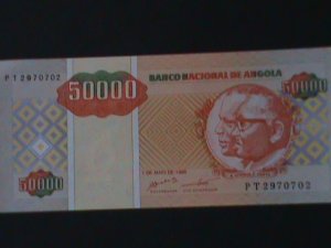 ​ANGOLA-1995-BANK OF ANGOLA-UN -CIRCULATED-$50000 KWANZAS -VF HARD TO FIND