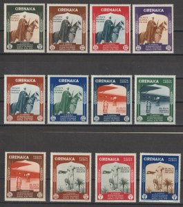 LIBYA/CYRENAICA 1934 SG 114/25 MNH Cat £75