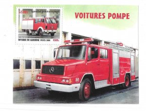 Cambodia 2000 Fire Engine Truck S/S Sc 2006 MNH C16