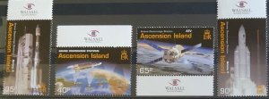 ASCENSION 2003 ARIANE SPACE SET SG867/870 UNMOUNTED MINT