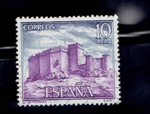 SPAIN SCOTT#1724 1972 10Pta CASTLE OF PEDRAZA - USED