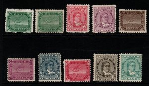 COOK ISLANDS SG28/36(Inc.28a) 1902 DEFINITIVE SET MTD MINT