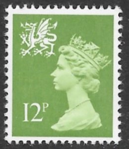 Great Britain-Wales  # WMMH17   12p  QE II   (1) Mint NH