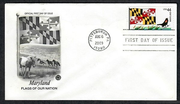 4296 Flags of Our Nation: Maryland Unaddressed PCS FDC