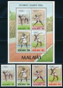 Malawi - Seoul Olympic Games MNH Sport Set (1988)