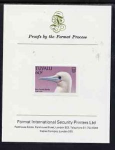 Tuvalu 1988 Red-Footed Booby 60c imperf proof mounted on ...