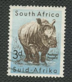 South Africa Scott's #204 White Rhinoceros - Used