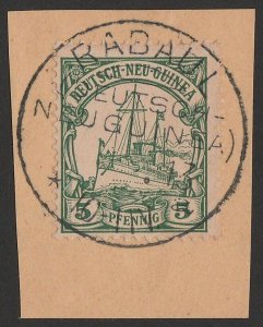 NEW GUINEA - GERMAN Postmark 'Rabaul (DNG)' variety missing day/month. RARE!