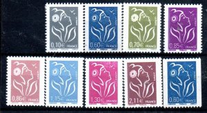 France 3247-55 Set Mint never hinged