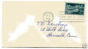 1021 Comm. Perry Opening of Japan No Cachet, Addr, FDC